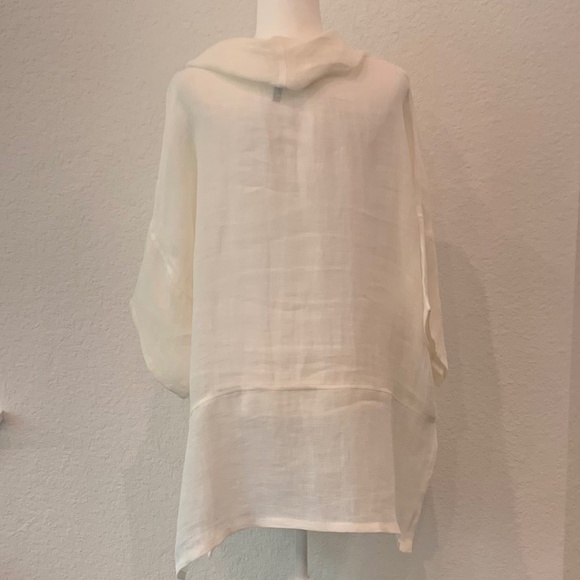 IC by Connie Linen Cowl Neck Tunic - Picture 4 of 4